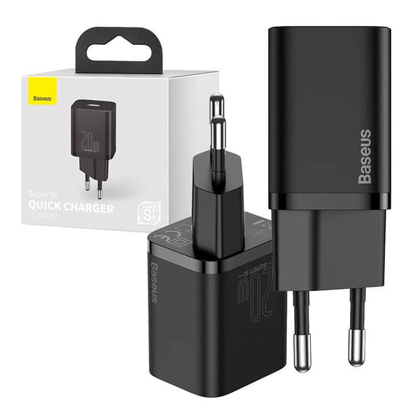Baseus Super Si Quick Charger 1C 20W (sort)