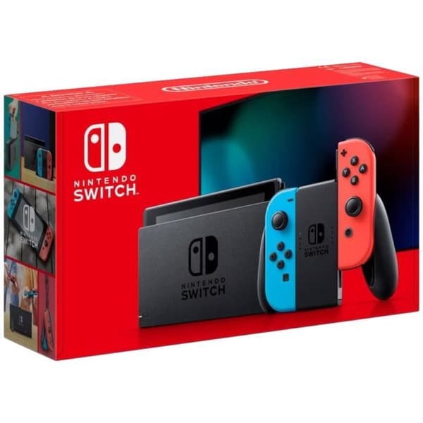 Nintendo Switch-konsol • Neonblå & Neonröd