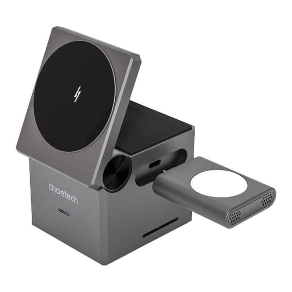 Choetech T632-F 3-in-1 15W induktiivinen laturi (musta)