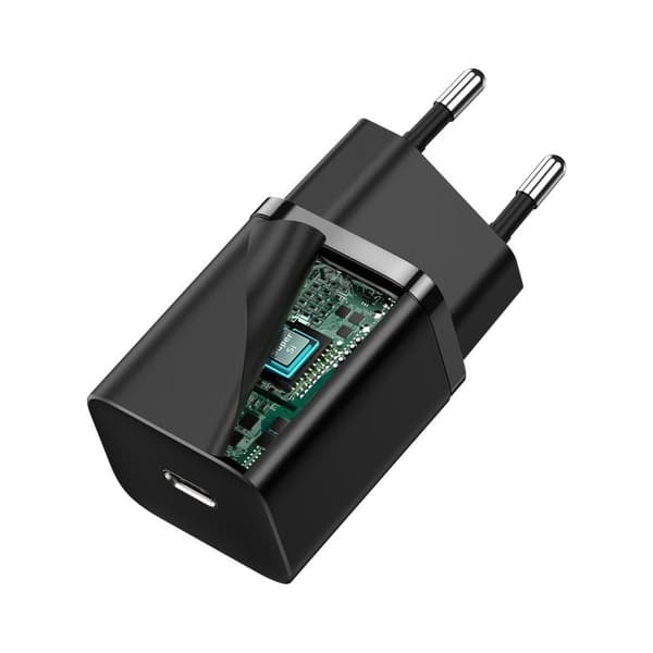 Baseus Super Si hurtiglader 1C 30W (svart)
