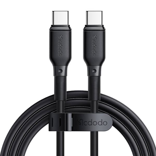 GaN Mcdodo CH-1543 nettverkslader, 2x USB-C, 1x USB, 67W + USB-C til USB-C 2m kabel (svart)