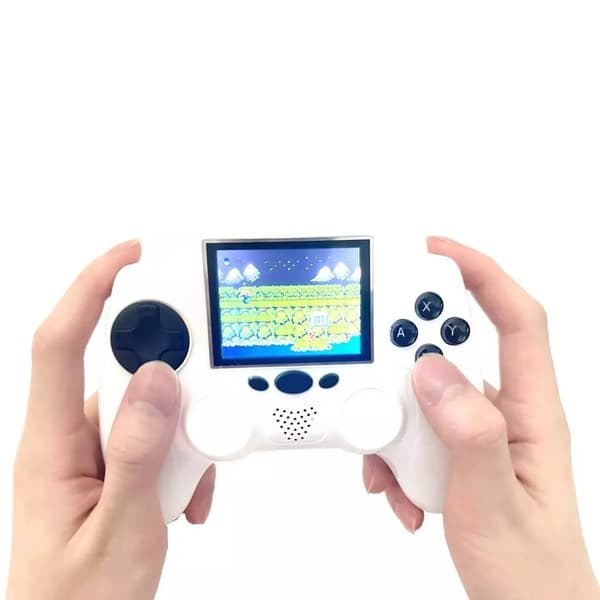Wireless Game Console TV Player 2.4 ” HD Screen Built 1000 Retro Games Xmas Gift White