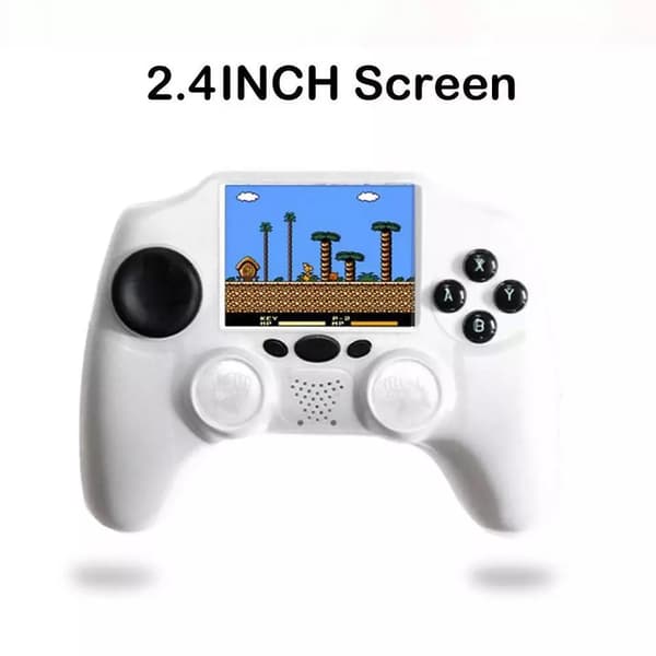 Wireless Game Console TV Player 2.4 ” HD Screen Built 1000 Retro Games Xmas Gift White