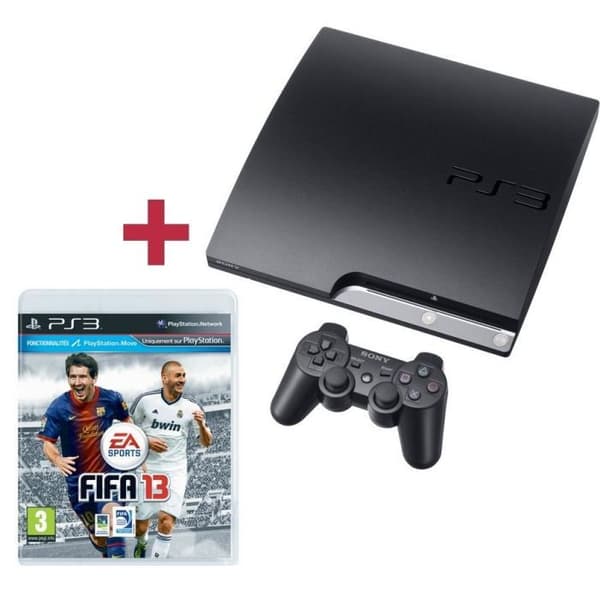 PS3-KONSOL 160 GB SVART + FIFA 13- REFURBISHED