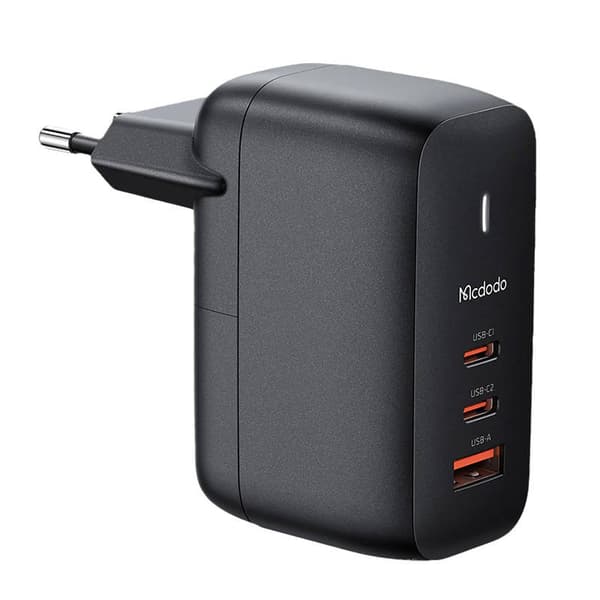 GaN 65W oplader Mcdodo CH-0291 2x USB-C, USB-A (sort)