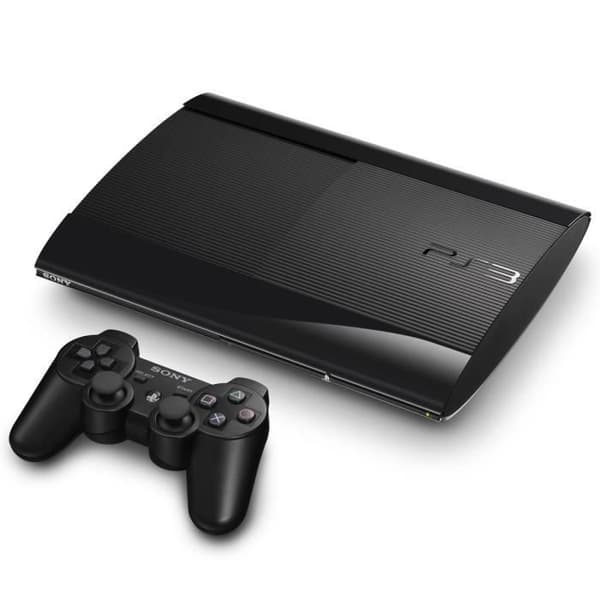 PS3-konsol - Sony - Ultra Slim - 12 GB - Svart - Pack- REFURBISHED