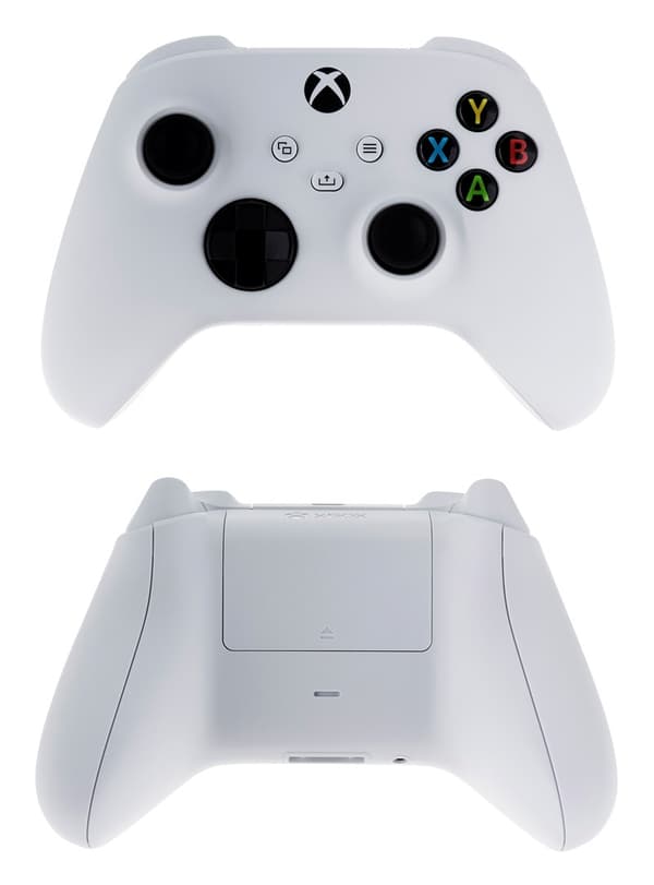 Microsoft Xbox trådlös handkontroll vit spelkontroll Xbox Series S, Xbox Series X, Xbox One, Xbox One S, Xbox One X analog/digital Bluetooth/USB