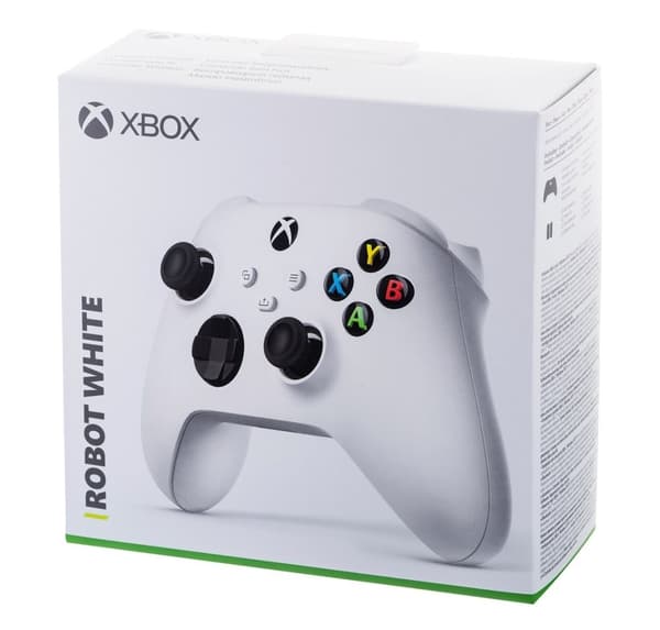 Microsoft Xbox trådlös handkontroll vit spelkontroll Xbox Series S, Xbox Series X, Xbox One, Xbox One S, Xbox One X analog/digital Bluetooth/USB