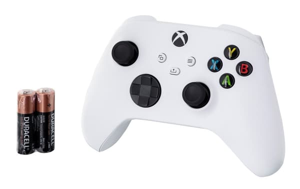 Microsoft Xbox trådlös handkontroll vit spelkontroll Xbox Series S, Xbox Series X, Xbox One, Xbox One S, Xbox One X analog/digital Bluetooth/USB