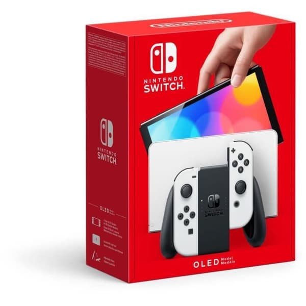 NINTENDO Switch OLED 64 GB vit - Renoverad - Mycket bra skick- REFURBISHED