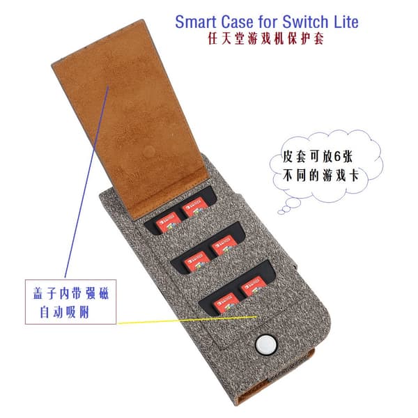 INF Nintendo Switch Lite-etui, beskyttende PU-deksel