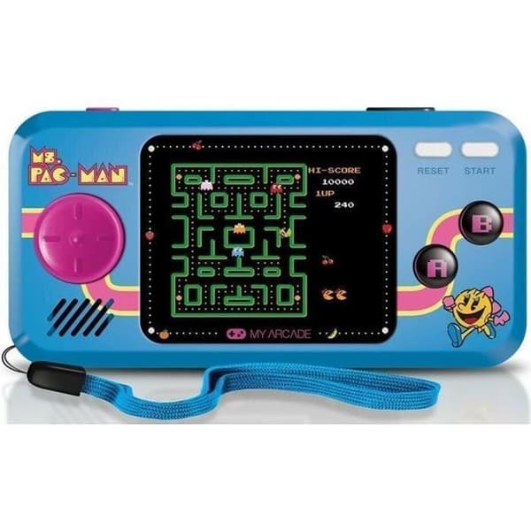 Console Portable Pocket Player - My Arcade - Ms PAC-MAN Svart, Blå