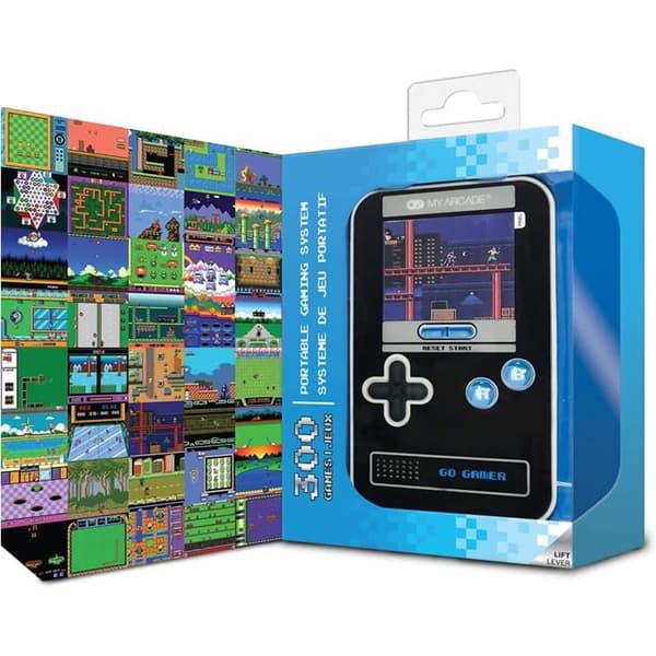 Bärbar konsol - My Arcade - GO Gamer - Blå/Svart - 300 spel - Skärm 6,3 cm