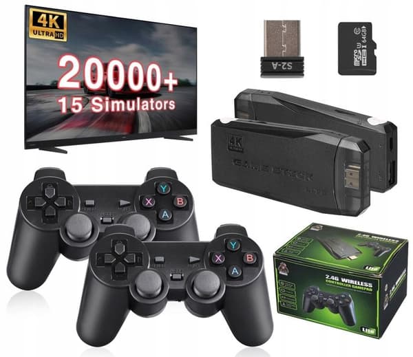 Spelkonsol - ARHATREYA - M8 - 64GB - 20 000 spel - Dubbel trådlös kontroller