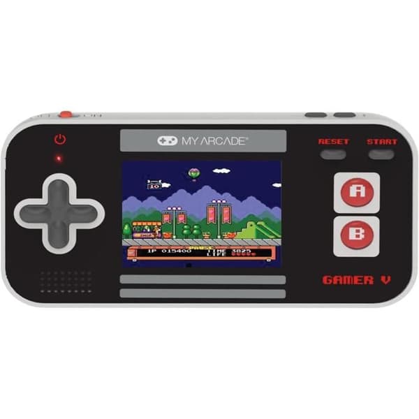 Bärbar konsol - My Arcade - Classic Gamer V - 220 spel - Röd/Grå/Svart - 6,3 cm skärm