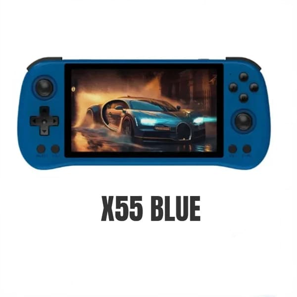 Käsikonsoli, 5,5 tuuman IPS-näyttö, 4000 mAh akku,512G PSP-pelit, SININEN