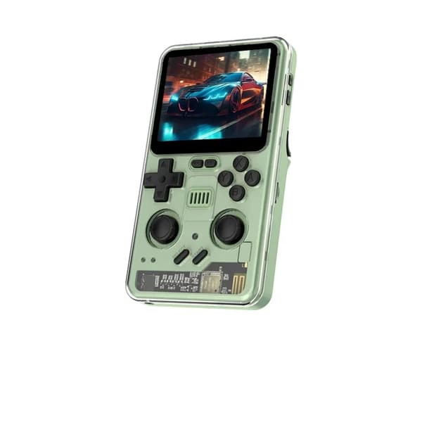 Håndholdt Spilkonsol, 3,2-tommer IPS Skærm, Quad-core Ydelse,GRØN, 128G