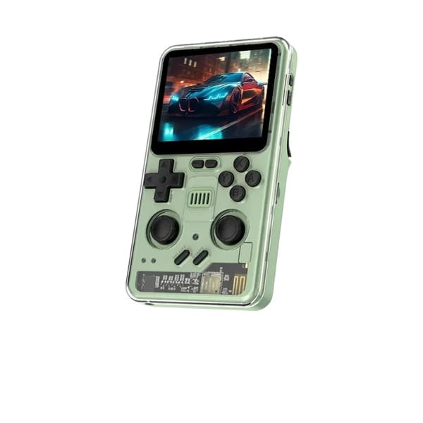 Håndholdt Spilkonsol, 3,2-tommer IPS Skærm, Quad-core Ydelse,GRØN, 128G