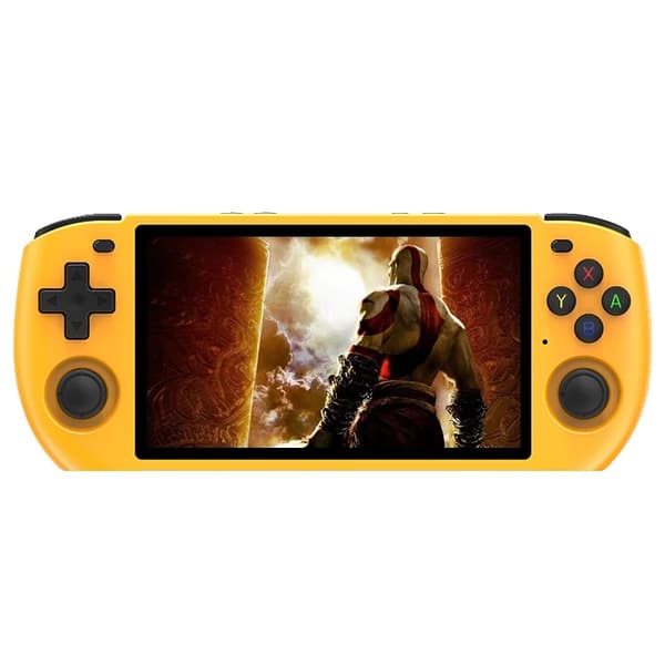Handhållen Spelkonsol, 5 Tum IPS Skärm, 80000 Spel,Gul, 512G Endast 510 PSP