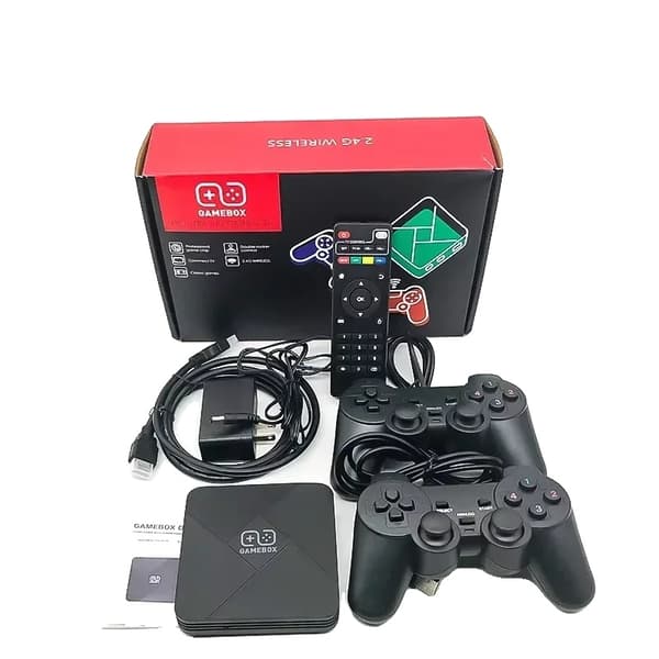 Retro Spelkonsol, Över 10 000 Spel, Dubbel Trådlös Kontroller,64g 30 000 spel, EU