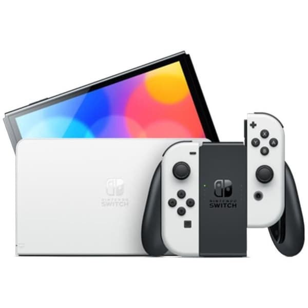 Nintendo Switch-konsol - OLED-modell • Vit