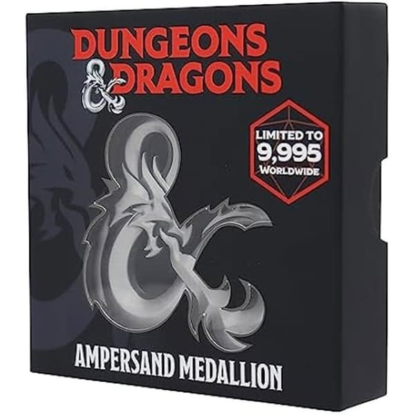 Médaillon Ampersand - FANATTIK - Dungeons &amp; Dragons - Begränsad Upplaga - Numrerad - Inkluderar Utställningsställ