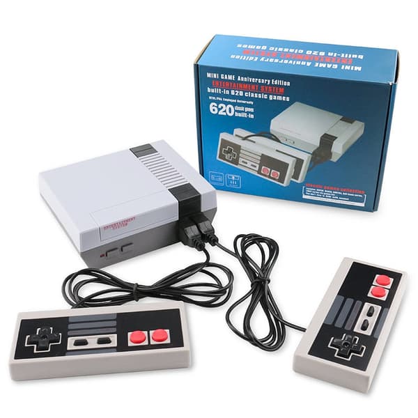 NES Mini Retro spelkonsol med 620 klassiska spel - Retro TV-spel med 2 kontroller