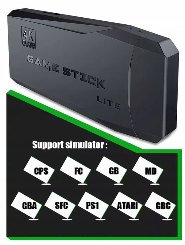 RETRO HDMI TV KONSOLI TV PELI 2 PADS +20000 PELIT PS1 EMULAATTORI + 64gb