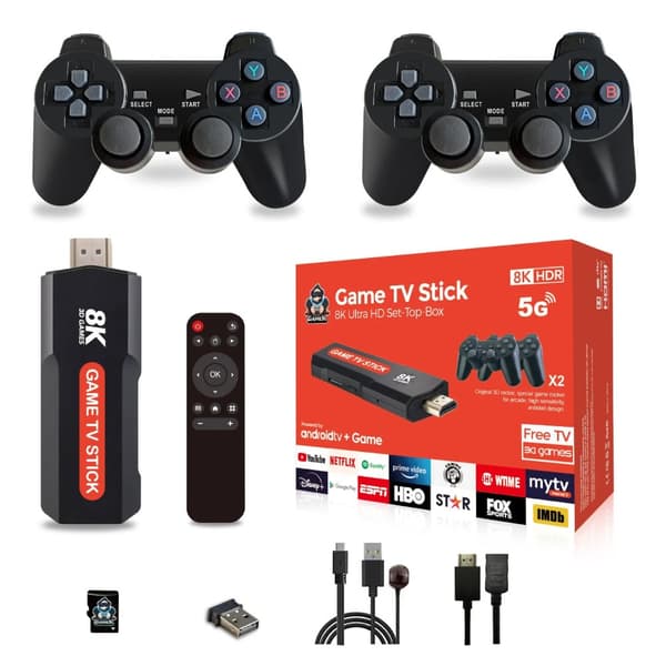 Peli TV-tikku, 8K HDR -ulostulo, kompakti koko,Q9 64GB, EU