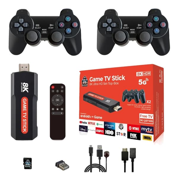 Peli TV-tikku, 8K HDR -ulostulo, kompakti koko,Q9 64GB, EU