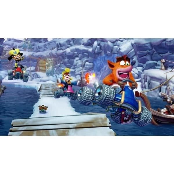 Sony PlayStation 4 Slim 1TB + Controller + CTR + Spyro Reignited Trilogy + Ratchet &amp; Clank - Svart - Renoverad - Utmärkt skick- REFURBISHED