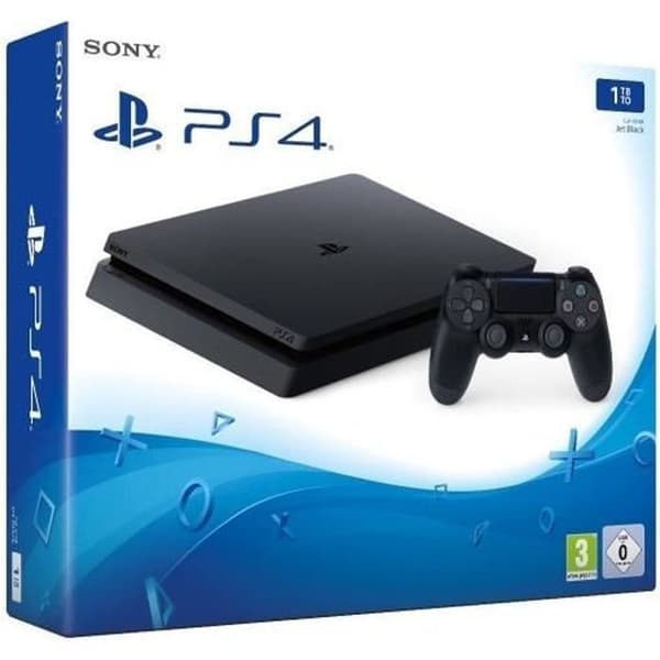Hemkonsol - Sony - PS4 - 1TB - Slim - Svart- USED