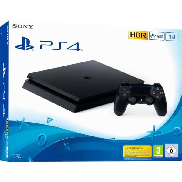 Spelkonsol - Sony - PS4 Slim - 1 To - Wifi - Svart- USED