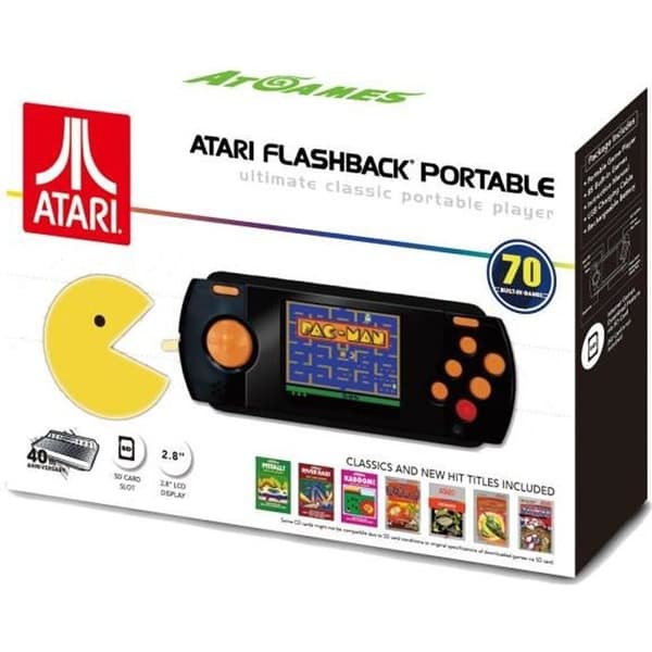 Konsol Bärbar - ATARI - Flashback Pac Man Edition - Svart - Multi-plattform - 2 Tillbehör