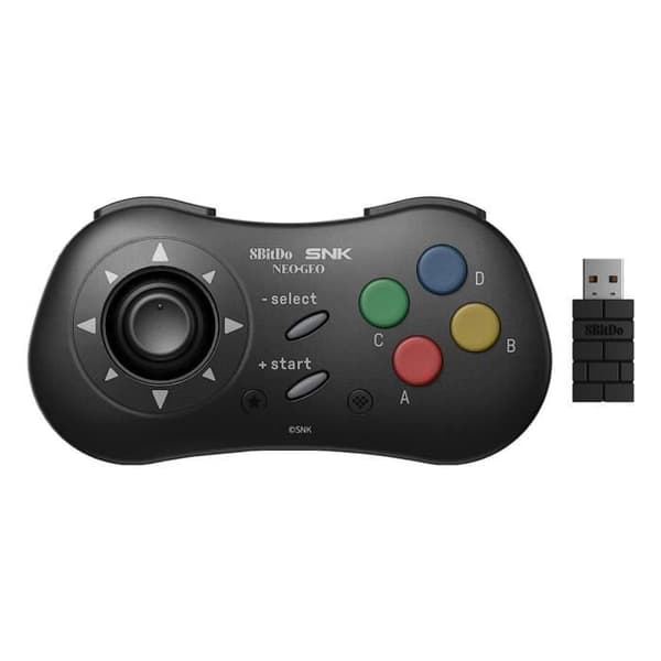 Manett Bluetooth - 8Bitdo - Stil SNK Neo Geo - Kompatibel med PC, Android - Begränsad upplaga - Svart