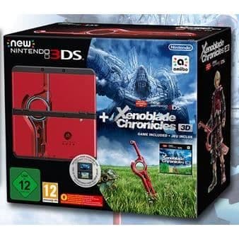 Ny 3DS Noire + Xenoblade Chronicles förinstallerad + Xenoblade-fodral