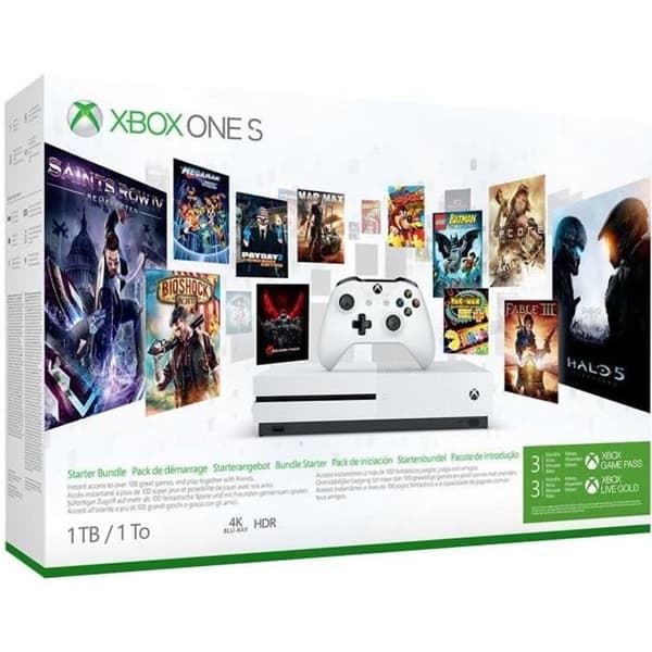 Xbox One S 1 TB 3M Game Pass + 3M Live