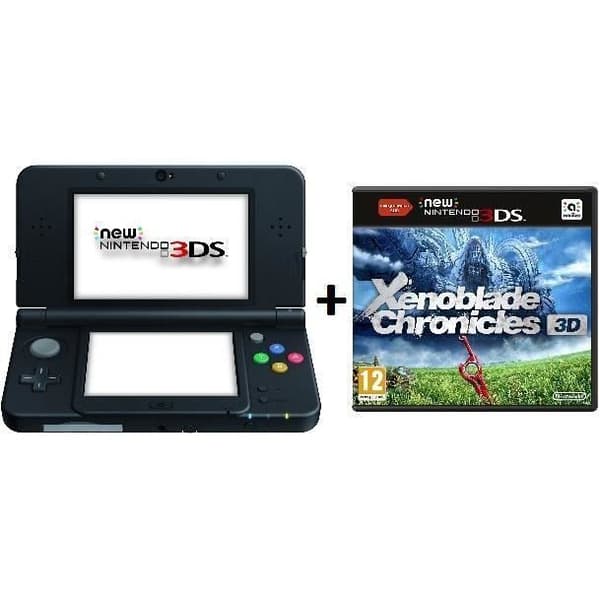 Pack New 3DS Noire + Xenoblade Chronicles 3D Pack New 3DS Noire + Xenoblade, Pack New 3DS Noire + Xenoblade Chronicles 3D, konsol n- USED