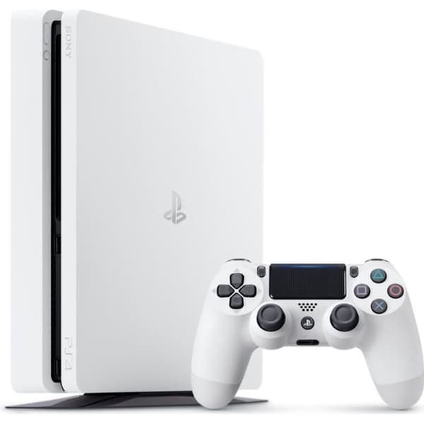 PS4 Slim 500 GB White/Glacier White Console - E-chassi - PlayStation Official- USED