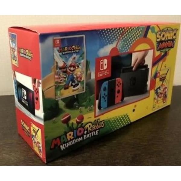 Konsol SWITCH + Mario and the Rabbids SWITCH + Sonic Mania SWITCH