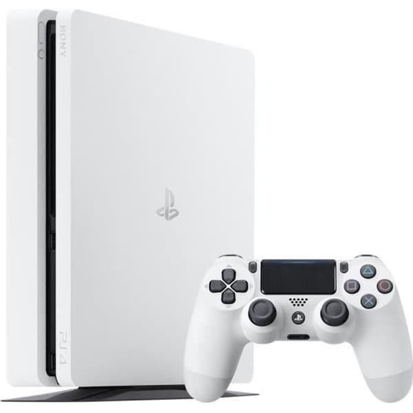 Konsol PS4 Slim 500GB Vit/Glacier Vit - PlayStation Official- USED