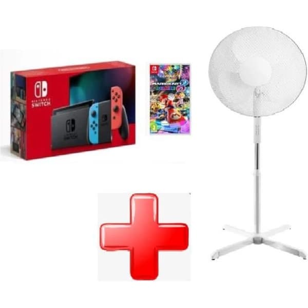 NINTENDO SWITCH KONSOLL + MARIO KART + GRATIS FLÄKT