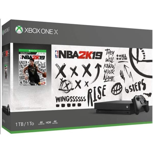 Xbox one X + NBA 2K19 + Xbox Live 14 dagar