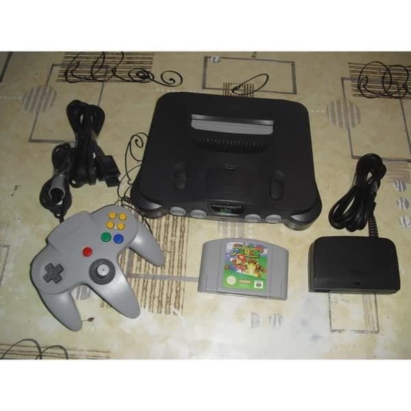 Salongskonsol - Nintendo - 64 - Svart - Standard - Retro-konsoler- USED