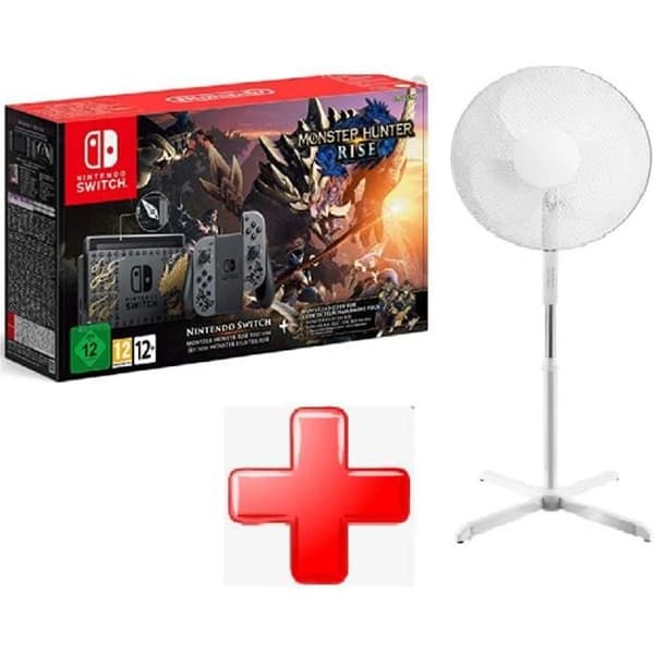 NINTENDO SWITCH EDITION MONSTER HUNTER RISE CONSOLE + GRATIS FLÄKT