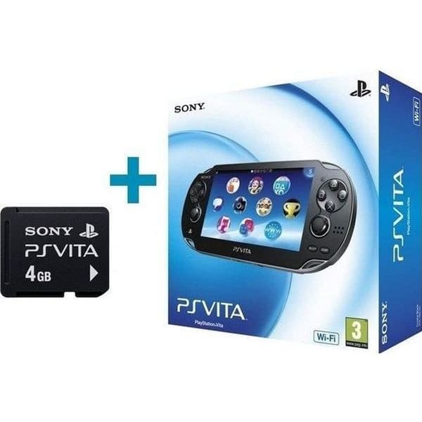 PS Vita-konsol - Sony - WiFi - Svart - 4 GB- USED