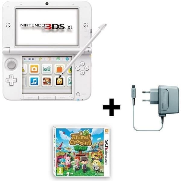 Console 3DS XL + Animal Crossing New Leaf 3DS-spel- USED