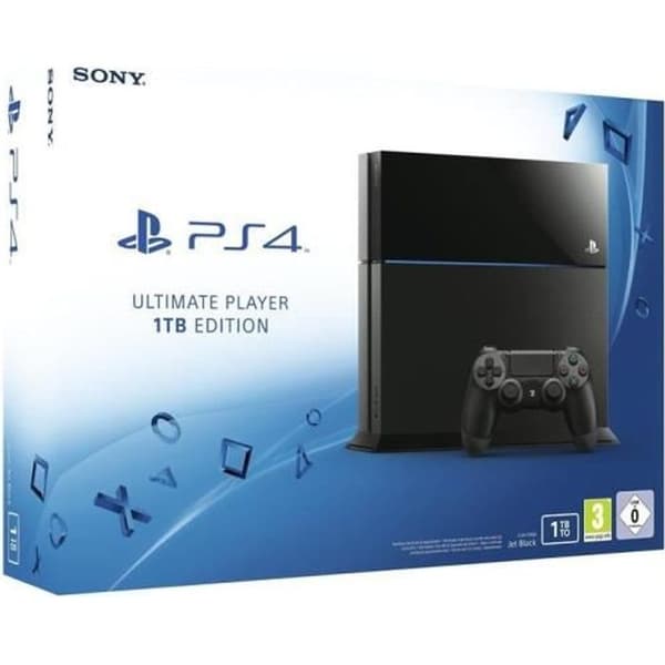 PS4 1TB svart