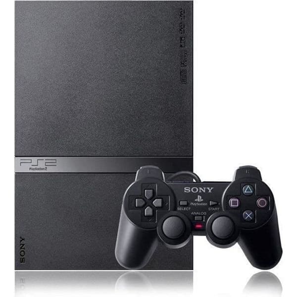 ps2 slim svart- USED