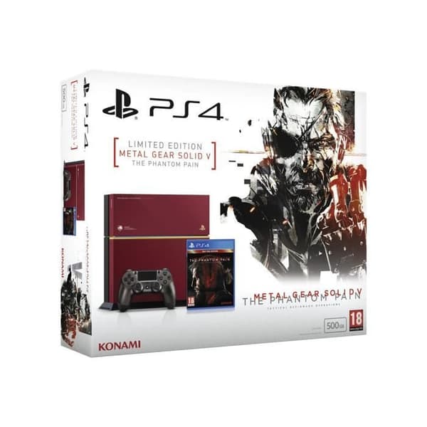 Sony PlayStation 4 THE PHANTOM PAIN EDITION METAL GEAR SOLID V LIMITED PACK spelkonsol 500 GB HDD röd METAL GEAR SOLID V:...